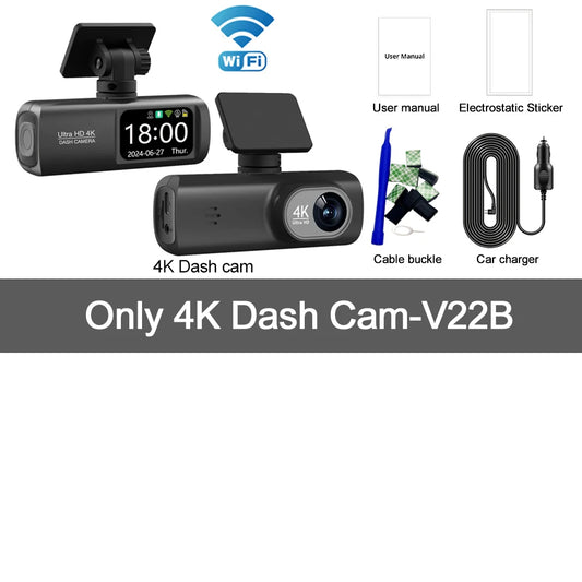 Omni 4K Wifi Dash Cam Dual Lens 